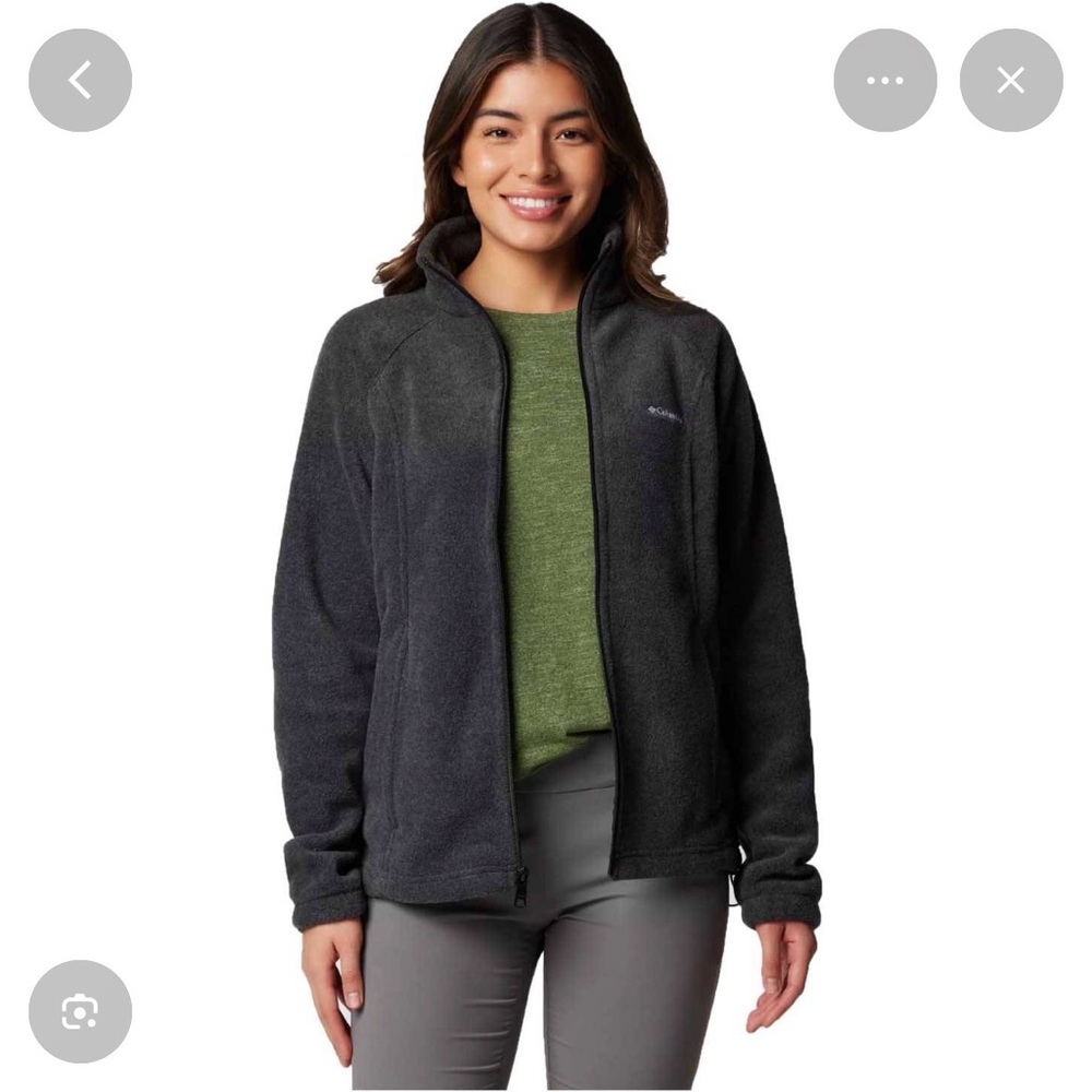 Columbia Charcoal Full-Zip Fleece